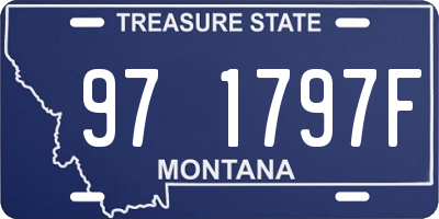 MT license plate 971797F