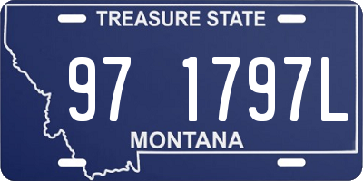 MT license plate 971797L
