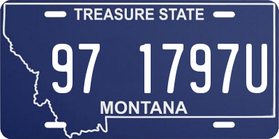 MT license plate 971797U