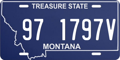 MT license plate 971797V