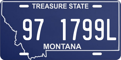 MT license plate 971799L