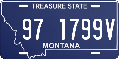 MT license plate 971799V