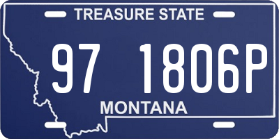 MT license plate 971806P