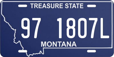 MT license plate 971807L