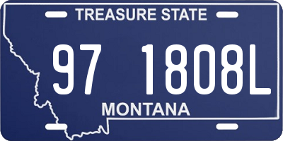 MT license plate 971808L