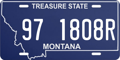 MT license plate 971808R