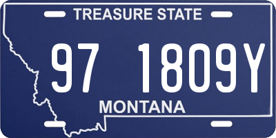MT license plate 971809Y