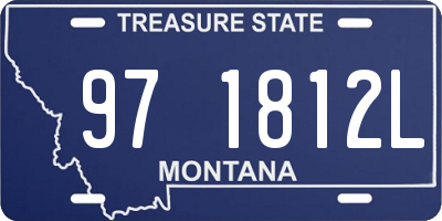 MT license plate 971812L