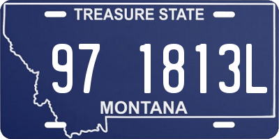 MT license plate 971813L