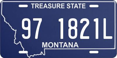 MT license plate 971821L