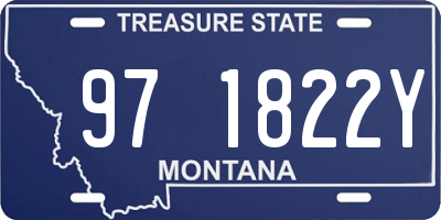 MT license plate 971822Y