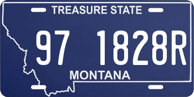 MT license plate 971828R