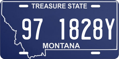 MT license plate 971828Y