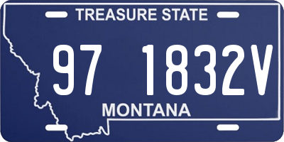 MT license plate 971832V