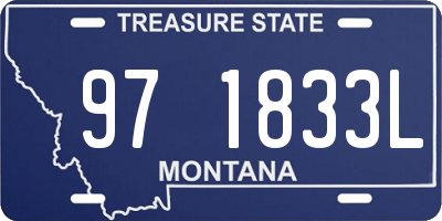 MT license plate 971833L