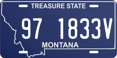 MT license plate 971833V