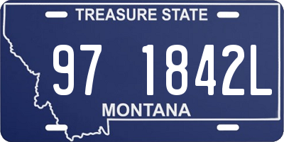 MT license plate 971842L