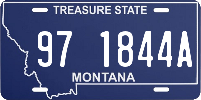 MT license plate 971844A