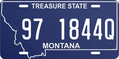 MT license plate 971844Q