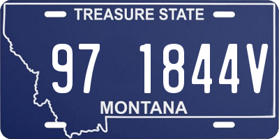 MT license plate 971844V