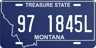 MT license plate 971845L