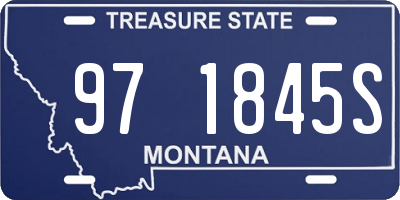 MT license plate 971845S