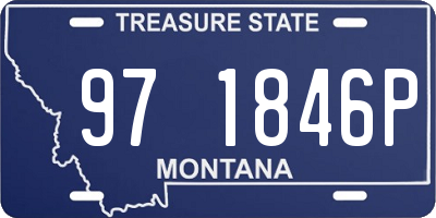 MT license plate 971846P