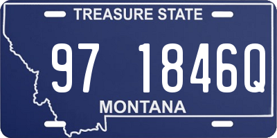 MT license plate 971846Q