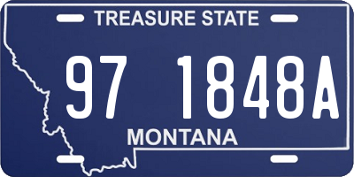 MT license plate 971848A