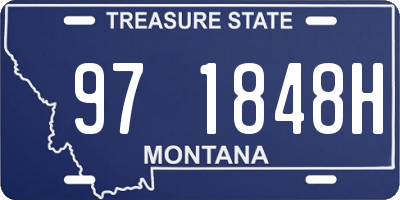 MT license plate 971848H