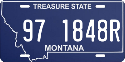 MT license plate 971848R