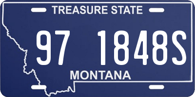 MT license plate 971848S