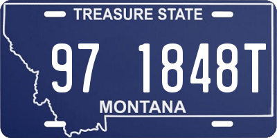 MT license plate 971848T
