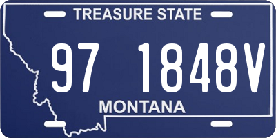 MT license plate 971848V
