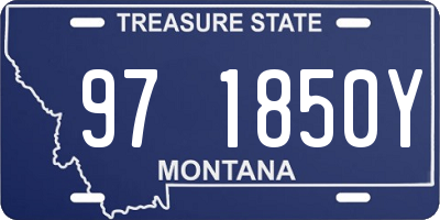MT license plate 971850Y