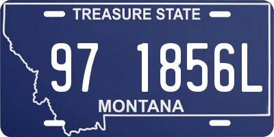 MT license plate 971856L