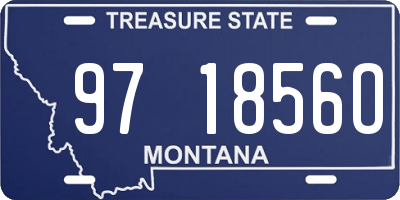 MT license plate 971856O