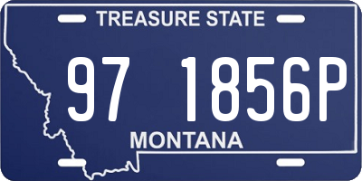MT license plate 971856P