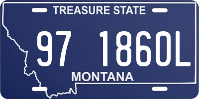 MT license plate 971860L