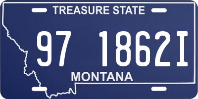 MT license plate 971862I