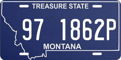 MT license plate 971862P