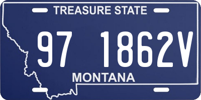 MT license plate 971862V