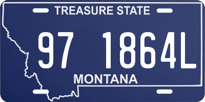 MT license plate 971864L