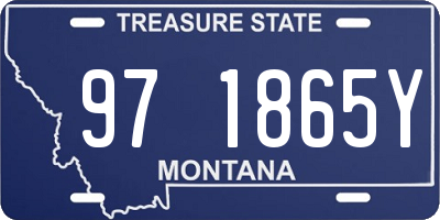 MT license plate 971865Y