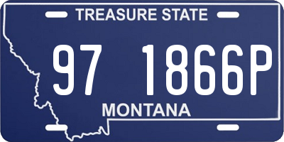 MT license plate 971866P