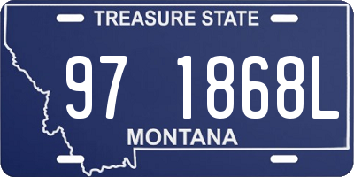 MT license plate 971868L