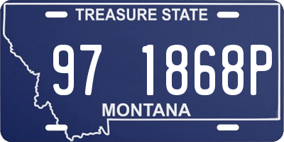 MT license plate 971868P