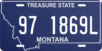 MT license plate 971869L