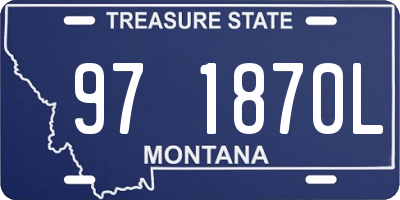 MT license plate 971870L