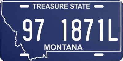 MT license plate 971871L